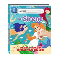 Libro Acquacolor Con Pennarello Magico Ad Acqua - Sirene