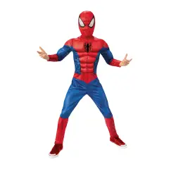 Costume Spiderman Black Line - Taglia M - 9/10 Anni