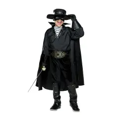 Costume Cavaliere Nero Bambino - Taglia 5/6 Anni