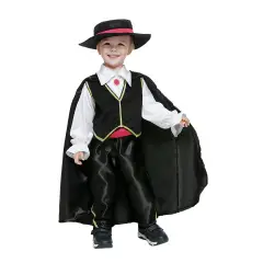 Costume Cavaliere Nero Baby - Taglia 2/3 Anni