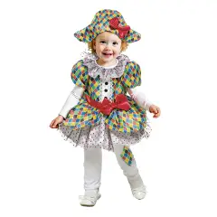 Costume Arlecchina Baby - Taglia 2/3 Anni