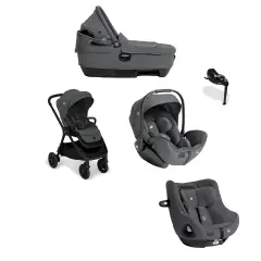 Trio Finiti Signature con Navicella Calmi R129 più Seggiolino Auto I-Harbour E I-Size 360 Ebony