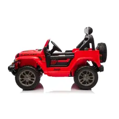 Jeep Wrangler Rubicon Auto Elettrica, Licenza Ufficiale, Telecomando e Luci LED, Rosso