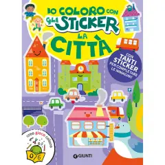 Libro Io Coloro Con Gli Stickers - Città