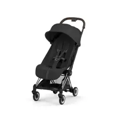 Coya Style Sepia Black Passeggino con Telaio Crome Brown Cybex