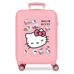 Hello Kitty Bows Trolley Abs 55 Cm 4 Ruote Rosa