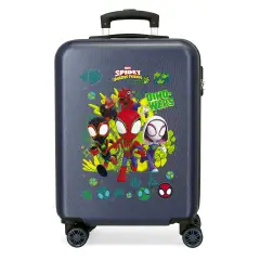 Spidey Dino Webs Trolley Abs 55 Cm 4 Ruote Blu Marino