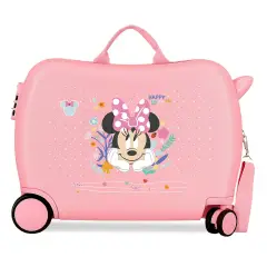Minnie Happy To Be Me Trolley Cavalcabile Abs 50 cm 4 Ruote Rosa