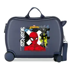 Graffity Of Spiderman Trolley Da Viaggio Cavalcabile Abs 50 cm 4 Ruote Blu Marino