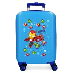 Iron Friends Trolley Da Viaggio Cavalcabile Abs 50 cm 4 Ruote Azzurro
