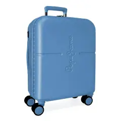 Pepe Jeans Highlight Trolley Abs 55 cm 4 Ruote Azzurro