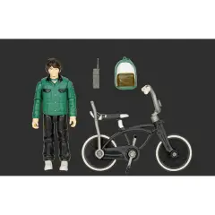 Stranger Things Personaggio Articolato Con Bicicletta E Accessori 10 cm, Mike