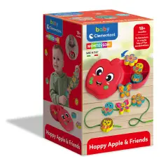 Happy Apple And Friends - Lacing Game Gioco Montessori