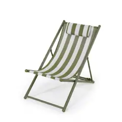 Sdraio Coast Riga Verde Reclinabile 3 Posizioni