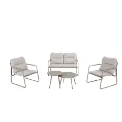 Salottino Furore Tortora 4 Posti Set Lounge Giardino