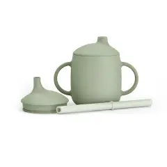 Tazza Evolutiva Per Bambini In Silicone 3 In 1 Verde Suavinex