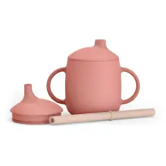 Tazza Evolutiva Per Bambini In Silicone 3 In 1 Rosa Suavinex