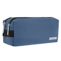 Astuccio Scuola 2 Zip Comix Dusty Blue