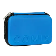 Astuccio Scuola Corredo Maxi Zip Comix Opaco Blu