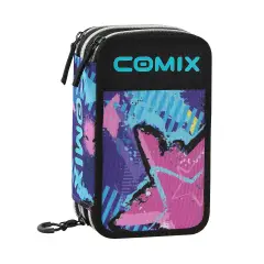 Astuccio Scuola Corredo 3 Zip Comix Wbs 2.0 Talent