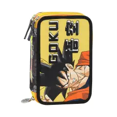 Astuccio Dragon Ball 3 Zip Corredo Completo Scuola