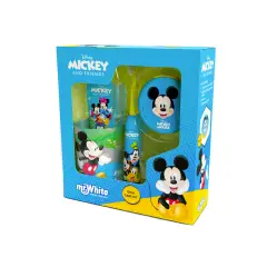 Mickey Set Regalo Spazzolino Turbo, Dentrificio, Bicchiere E Portamonete