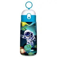 Borraccia SJ Gang con Cannuccia 460ml Inox 606