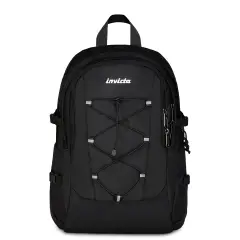 Zaino Scuola Invicta Invict-Act Plus GRS Jet Black 29 Litri