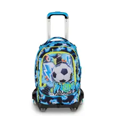 Zaino Scuola Trolley SJ Gang Glowgame Jack 8 Ruote 34 Litri