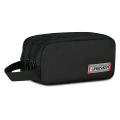 Freethink Unisex Bustina 3 Zip Jet Black