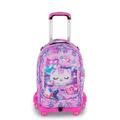 Zaino Trolley Scuola SJ Gang Glowcat Jack 8WD New 34 Litri