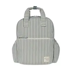 Zaino Fasciatoio Praliné Strisce Matcha Walking Mum