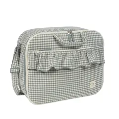 Valigia Maternità Praliné Vichy Matcha Walking Mum