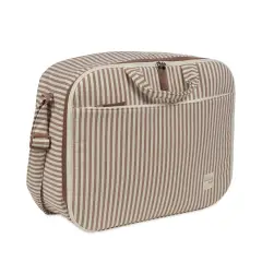 Valigia Maternità Praliné Strisce Moka Walking Mum