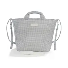 Borsa Fasciatoio Little Bloom Vichy Grigio Pasito a Pasito