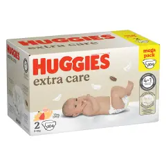 Pannolini Huggies Extra Care Megapack - Taglia 2 - 3-6 Kg - 104 Pezzi