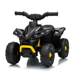 Quad Elettrico 6V per Bambini Can-Am Renegade ATV, Licenza Ufficiale, Nero