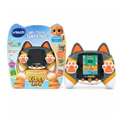 Kidipet - Kitty Life - Grigio Console Tascabile Gattino Virtuale 30+ Attività