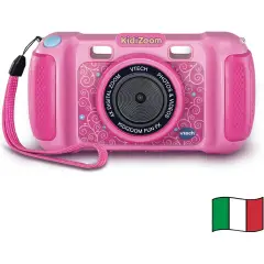 VTech KidiZoom Fun FX Fotocamera per Bambini Rosa, 3-10 Anni, Italiano