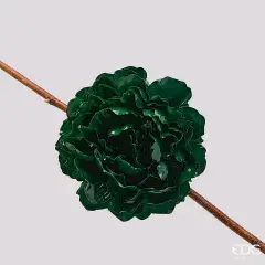 EDG Peonia Glossy Clip Verde D17 cm Natale