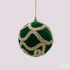 Natale Addobbo Palla Decogemme D.10 C4 Green Gold