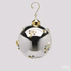 Natale Addobbo Palla Bolle D.10 C6 Silver