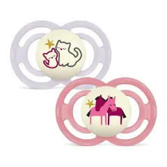 Succhietto Mam Perfect Night Silicone +6 Mesi Bimba