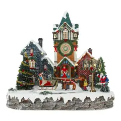 Villaggio Natalizio con LED e Adattatore 37,5 x 28 x 36 cm