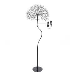 Albero Luminoso a Sfera Nero RICH 160 cm con 1350 MicroLED