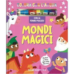 Libro Colora Con Pennarello Ad Acqua - Mondi Magici