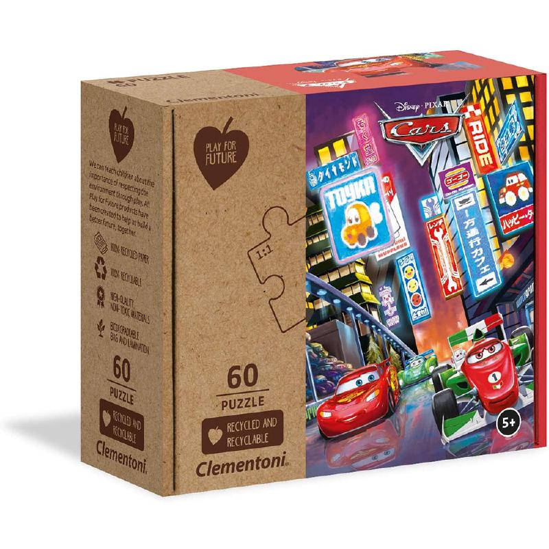 PUZZLE 60 PZ PLAY FOR FUTURE - CARS - Puzzle in cartone