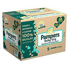 PAMPERS BABYDRY PACCO SCORTA 5^ JUNIOR 68 PZ
