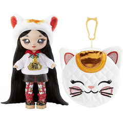 NA! NA! NA! SURPRISE 2 IN 1 FASHION DOLL AND PURSE GLAM SERIES 2 LILING LUCK LUCKY CAT