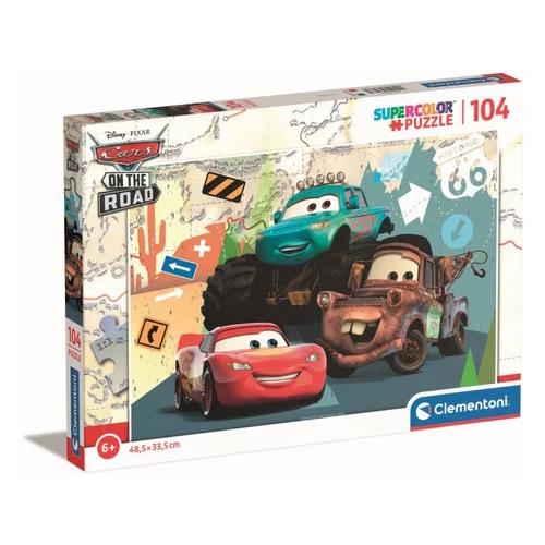 PUZZLE 104 PZ CARS ON THE ROAD - Puzzle in cartone